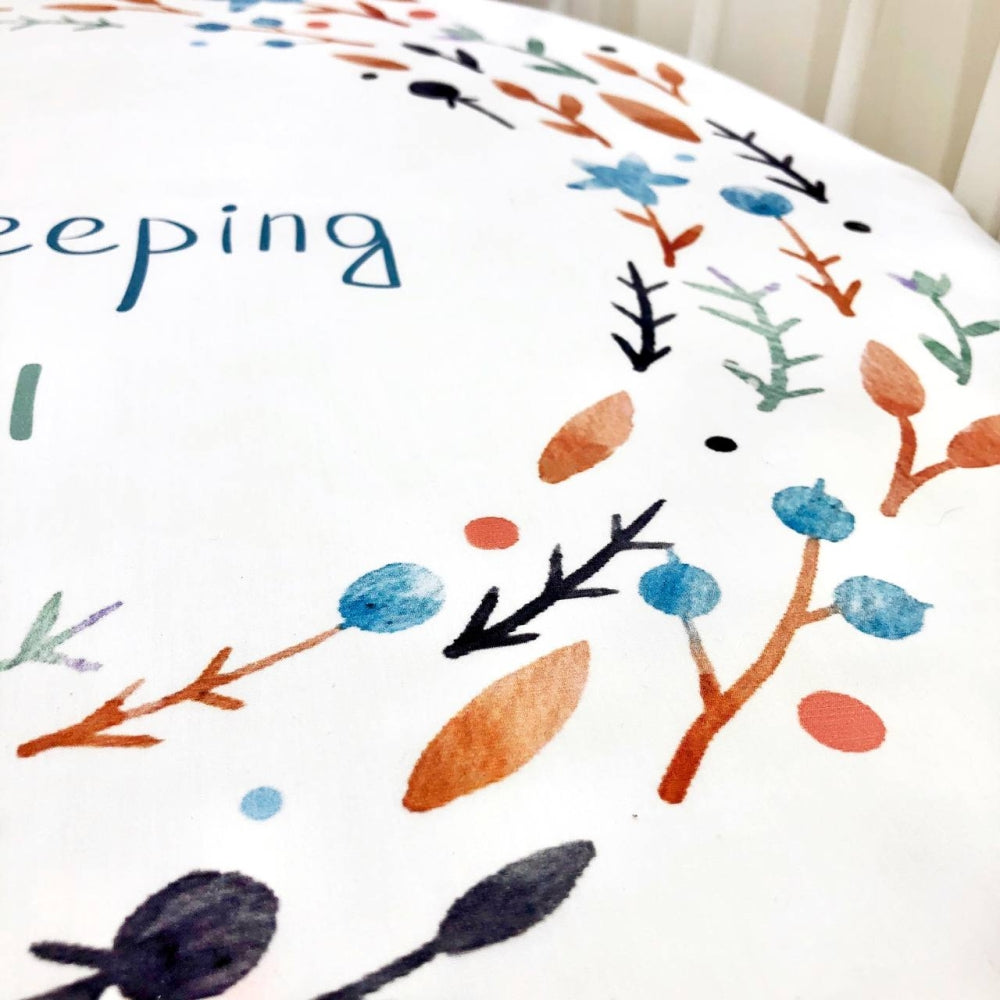 Detská plachta s potlačou do postieľky 70 × 70 cm – Vetvička